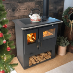 Verso CS Inox Ceramic Готварска печка на дърва 7.7 kW Десен комин - Image 2