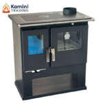 Verso CS Inox Готварска печка на дърва 7.7 kW Десен комин