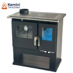 Verso CS Inox Готварска печка на дърва 7.7 kW с ляв комин
