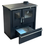 Verso CS Plus Inox Готварска печка на дърва 7.7 kW Десен комин - Image 3