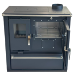 Verso CS Plus Inox Готварска печка на дърва 7.7 kW Десен комин - Image 6