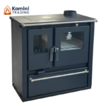Verso CS Plus Inox Готварска печка на дърва 7.7 kW Десен комин