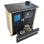 Verso CS Plus Inox Готварска печка на дърва 7.7 kW Слонова кост R - Image 4