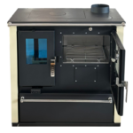 Verso CS Plus Inox Готварска печка на дърва 7.7 kW Слонова кост R - Image 6