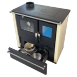 Verso CS Plus Inox Готварска печка на дърва 7.7 kW Слонова кост L - Image 4