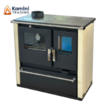 Verso CS Plus Inox Готварска печка на дърва 7.7 kW Слонова кост L