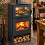 Verso F INOX Камина на дърва с фурна 9 kW - Image 2