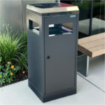 Verso Inox Кош за общ отпадък с пепелник 40 Л - Image 2