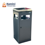 Verso Inox Кош за общ отпадък с пепелник 40 Л