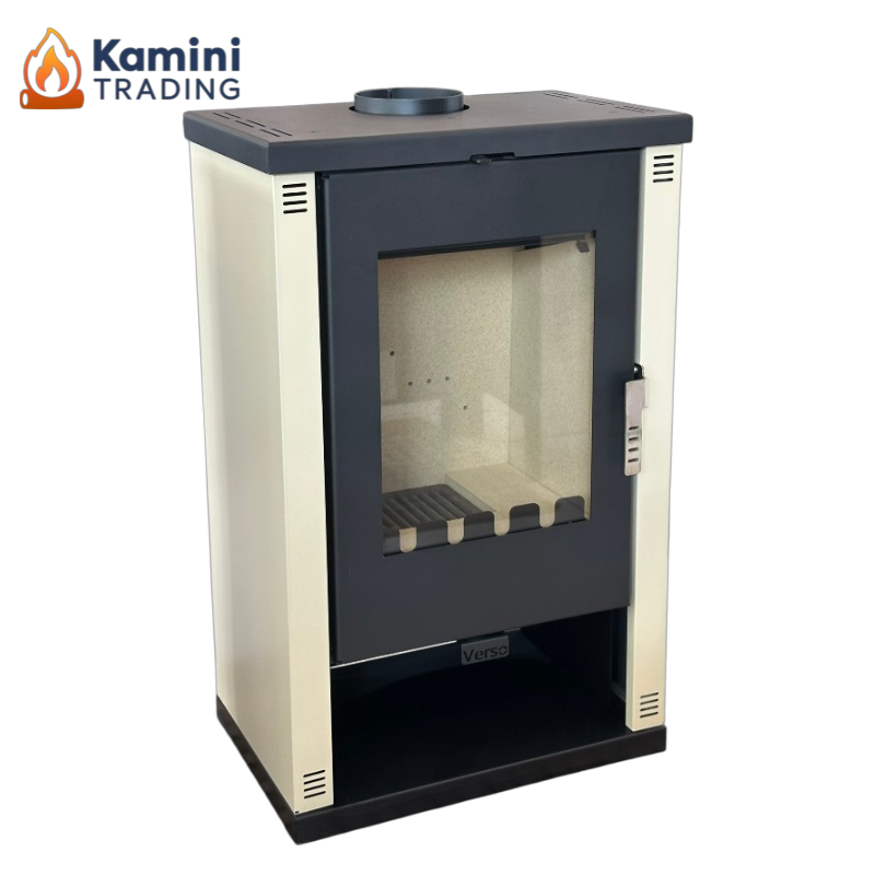 Verso Lheia ivory -logo Verso Lheia Камина на дърва 7.5 kW Слонова кост - Image 1