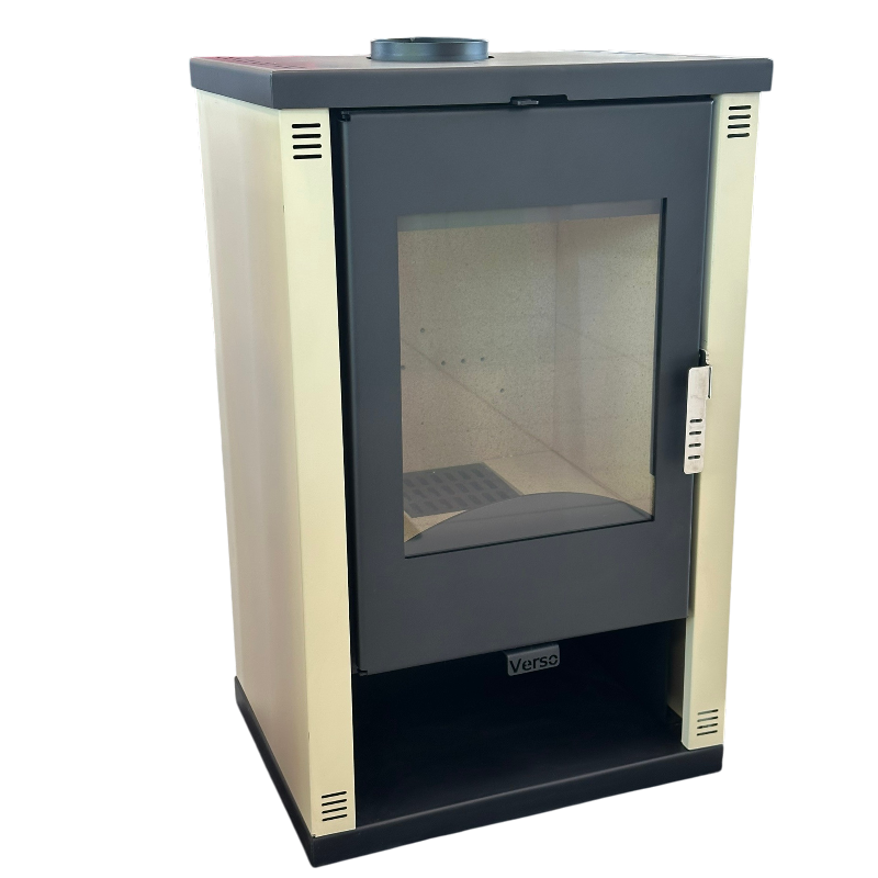 Verso Theia slonova kost-1 Verso Theia Камина на дърва 9 kW Слонова кост - Image 1