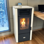 Verso VPBS 10 Пелетна камина с въздушна риза 10 kW Слонова кост - Image 3