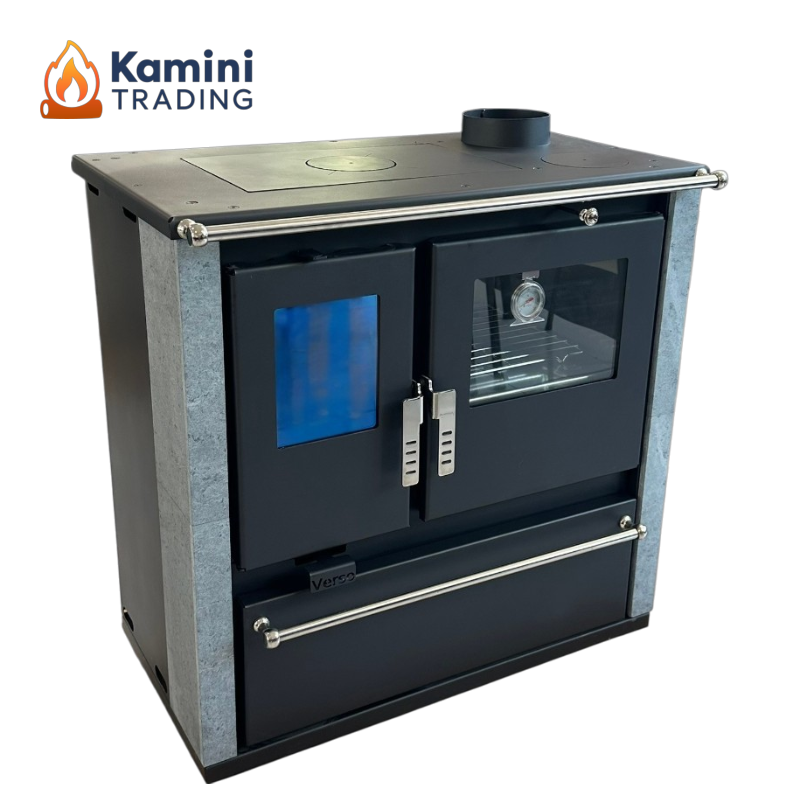 Verso CS PLUS S SC Inox камък Светло сиво-лого Verso CS PLUS S SC Inox каменна облицовка Светло сиво 7.7 kW - Image 1