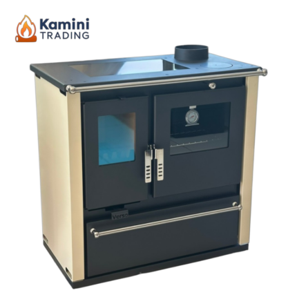 Verso CS Plus Ceramic Готварска печка 7.7 kW Слонова кост Десен