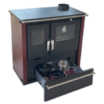 Verso CS Plus Inox Готварска печка 7.7 kW Бордо Десен комин - Image 5