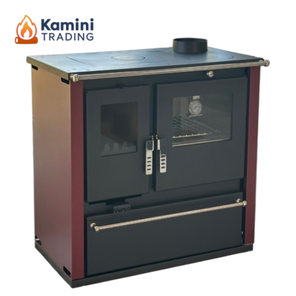 Verso CS Plus Inox Готварска печка 7.7 kW Бордо Десен комин