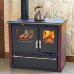Verso CS Plus Inox Готварска печка 7.7 kW Бордо Ляв комин - Image 2