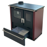 Verso CS Plus Inox Готварска печка 7.7 kW Бордо Ляв комин - Image 4