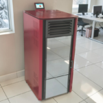 Verso VPBS 10 DESIGN Пелетна камина с въздушна риза 10 kW Бордо - Image 3