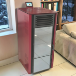 Verso VPBS 10 DESIGN Пелетна камина с въздушна риза 10 kW Бордо - Image 2