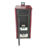 Verso VPBS 10 DESIGN Пелетна камина с въздушна риза 10 kW Бордо - Image 4