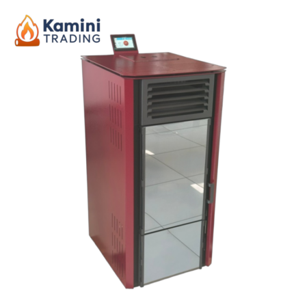Verso VPBS 10 DESIGN Пелетна камина с въздушна риза 10 kW Бордо