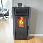 Verso VPBS 10 Пелетна камина с въздушна риза 10 kW Сива - Image 3