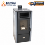 Verso VPBS 10 Пелетна камина с въздушна риза 10 kW Сива