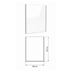 Стъклокерамика за камина Verso 2 L – 280 × 305 мм - Image 3