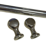 Долна декорация с държачи INOX за готварски камини Verso 660 mm - Image 5