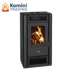Камина на дърва Prity K3 GT D 8.1 kW Черна
