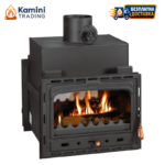 Камера за вграждане на дърва с две врати на 180 ° Prity 2C 16 kW