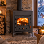 Ретро камина на дърва с чугунена врата Prity CMR E 11.6 kW - Image 2