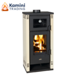 Камина на дърва с фурна Prity K2 GT F 8.1 kW Слонова кост